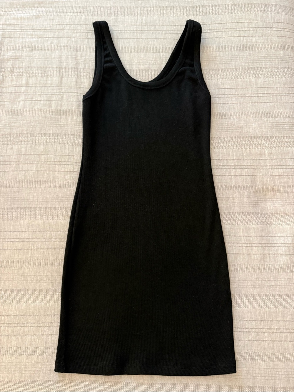 Signature Black Ribbed Tank Mini Dress - Picture 1 of 2